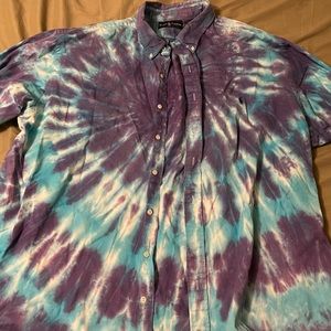 VINTAGE Ralph Lauren Tie Button Up